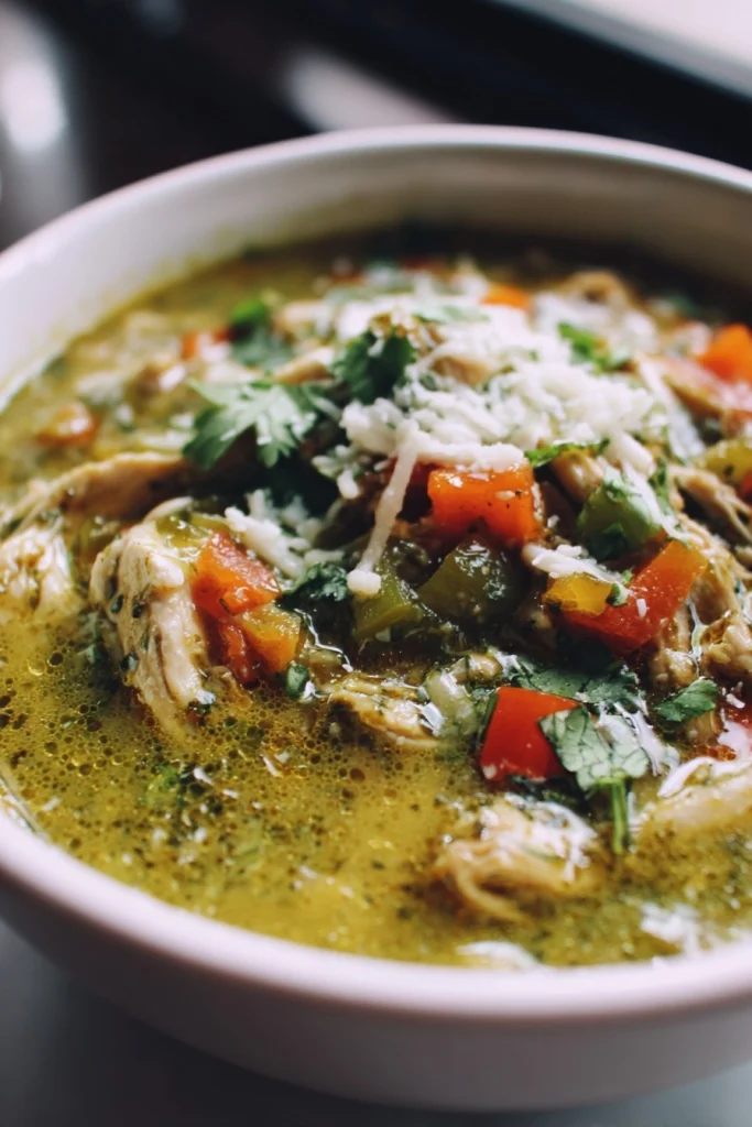 green enchilada chicken soup