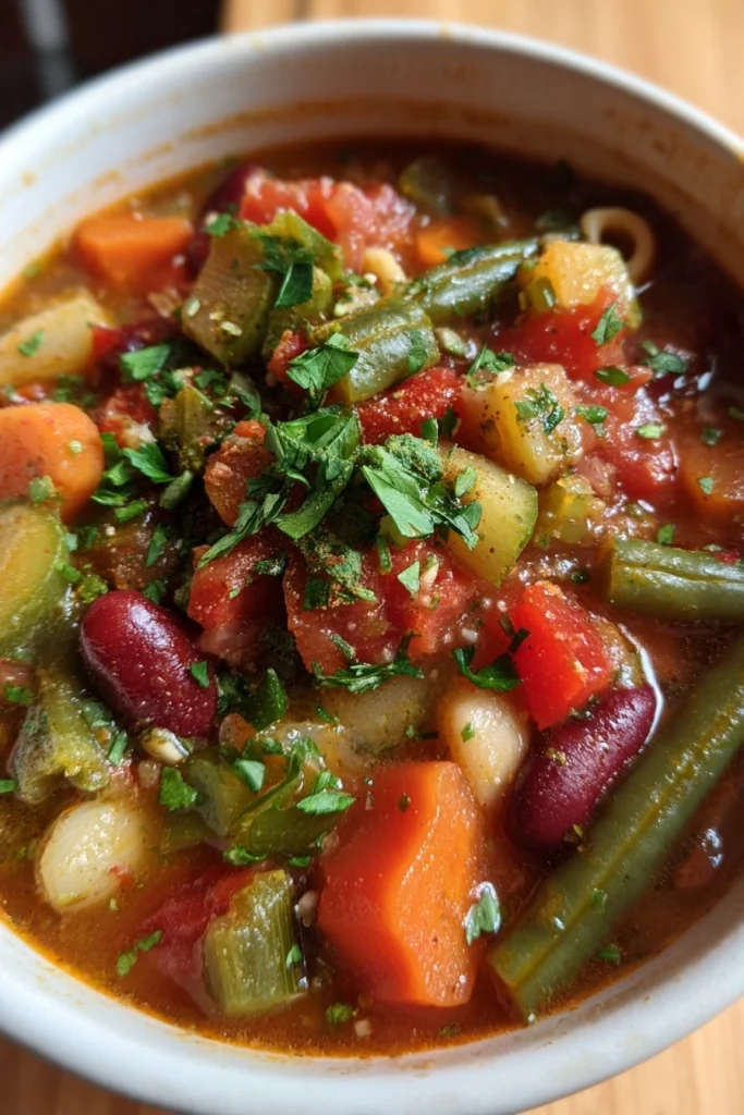 one pot minestrone soup