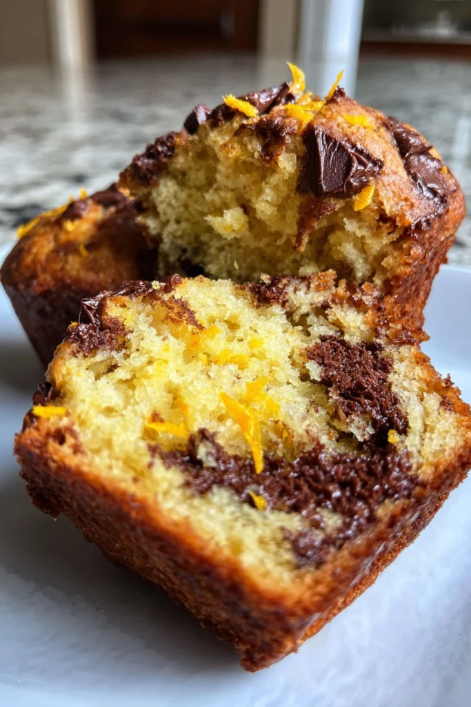 orange chocolate muffins