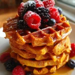 vegan sweet potato waffles