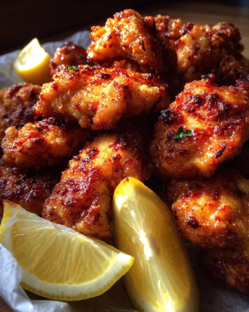 Air Fryer Lemon Chicken Bites