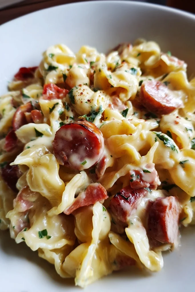 Creamy Kielbasa Pasta – One Pot