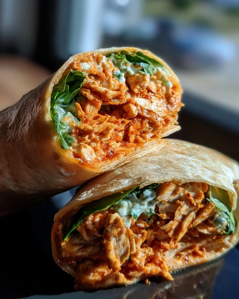 Easy Buffalo Chicken Wrap