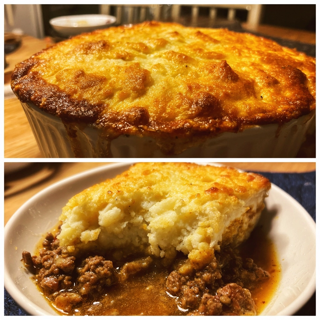 Ground Beef Cobbler