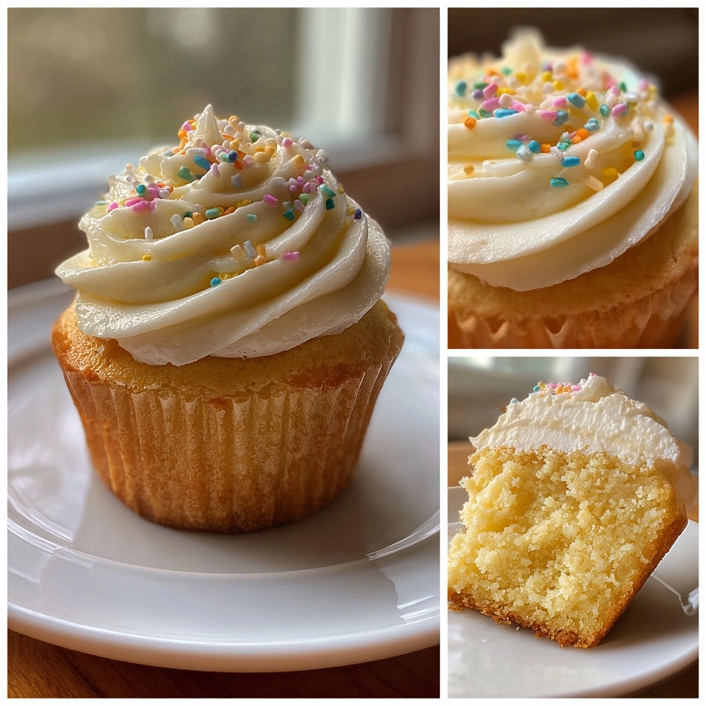 High Altitude Vanilla Cupcakes