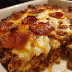 Low-Carb Pizza Casserole (Keto Dinner)