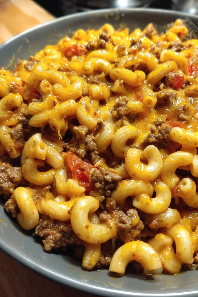 One-Pot Cheeseburger Macaroni