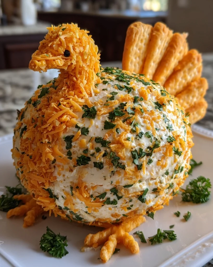 Savory Thanksgiving Turkey Cheese Ball Recipe