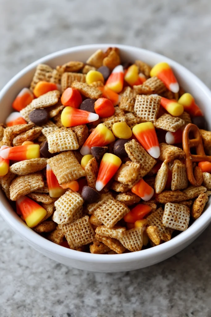 pumpkin chex mix