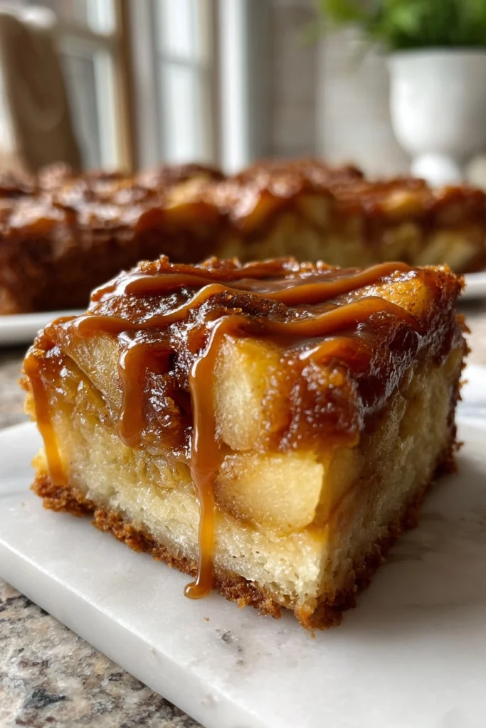 salted caramel apple bars