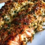 Baked Salmon with Garlic Herb