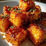 Crispy chili garlic tofu bites