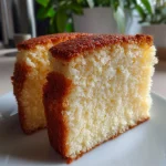 Fluffy vanilla sponge cake