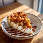 Healthy apple pie cottage cheese bowl