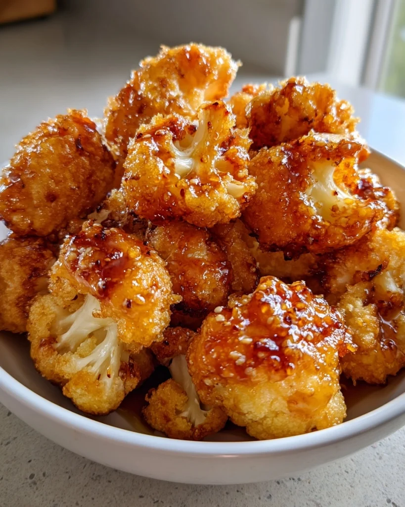 Hot Honey Fried Cauliflower