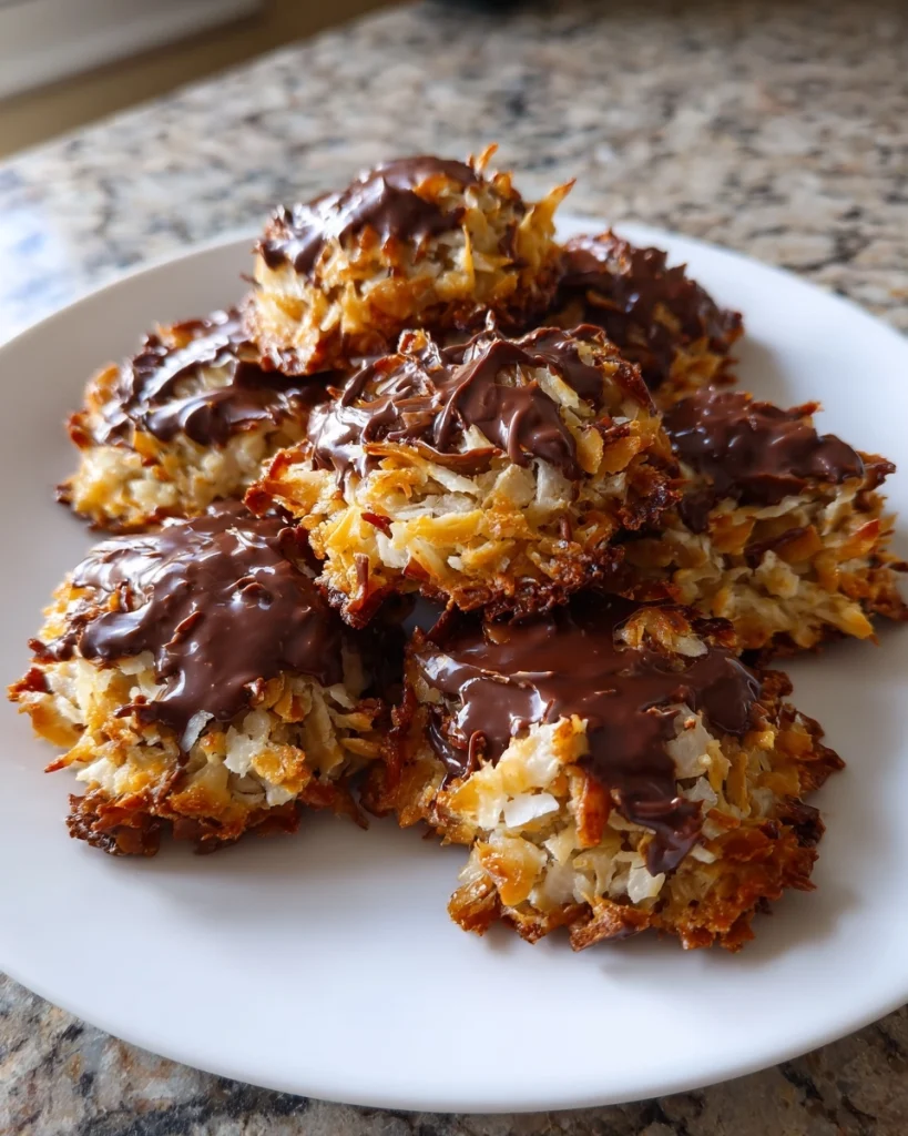 No Bake Coconut Pecan Cookies