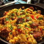 Rice and Italian Sausage Skillet
