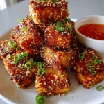 Sesame crusted air fryer tofu