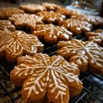 Soft Gingerbread Cookies with Maple Glaze