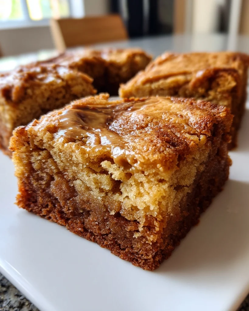 Tahini Swirl Brown Butter Blondies
