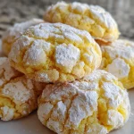 Vegan Lemon Crinkle Cookies