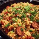 cajun sausage skillet