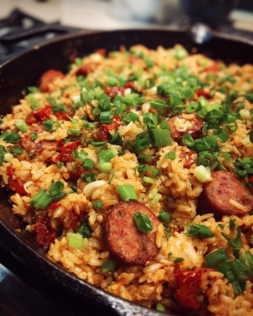 cajun sausage skillet