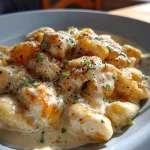 cauliflower gnocchi alfredo with cashew cream