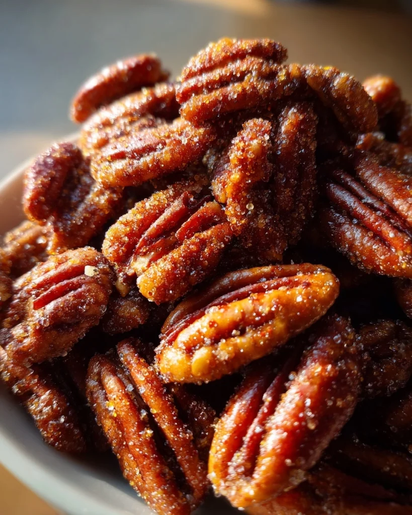 cinnamon sugar roasted pecans
