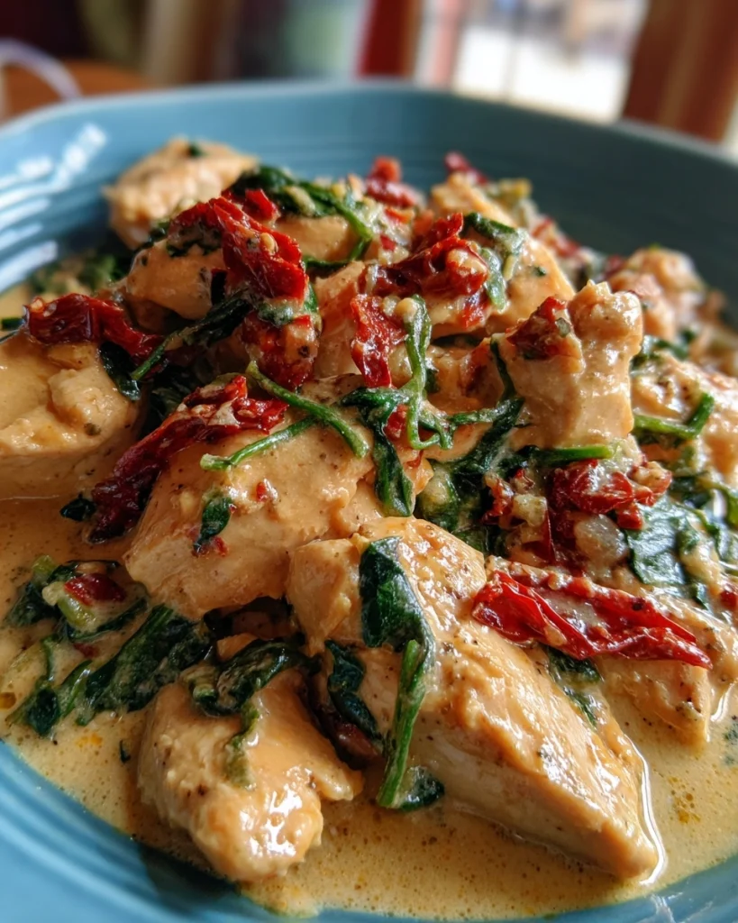 creamy tuscan chicken skillet