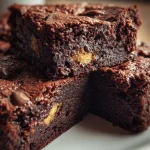 fudgy banana brownies