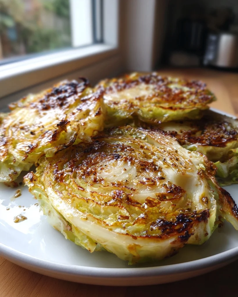 garlic cabbage steaks