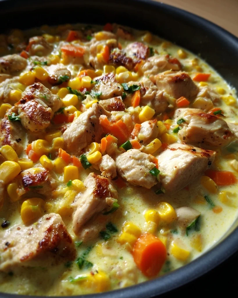 healthy sweet corn chicken soup