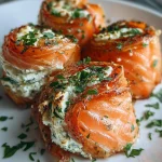 low-carb salmon cream cheese rolls