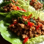 low-carb spicy turkey lettuce bites
