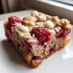 raspberry white chocolate blondies