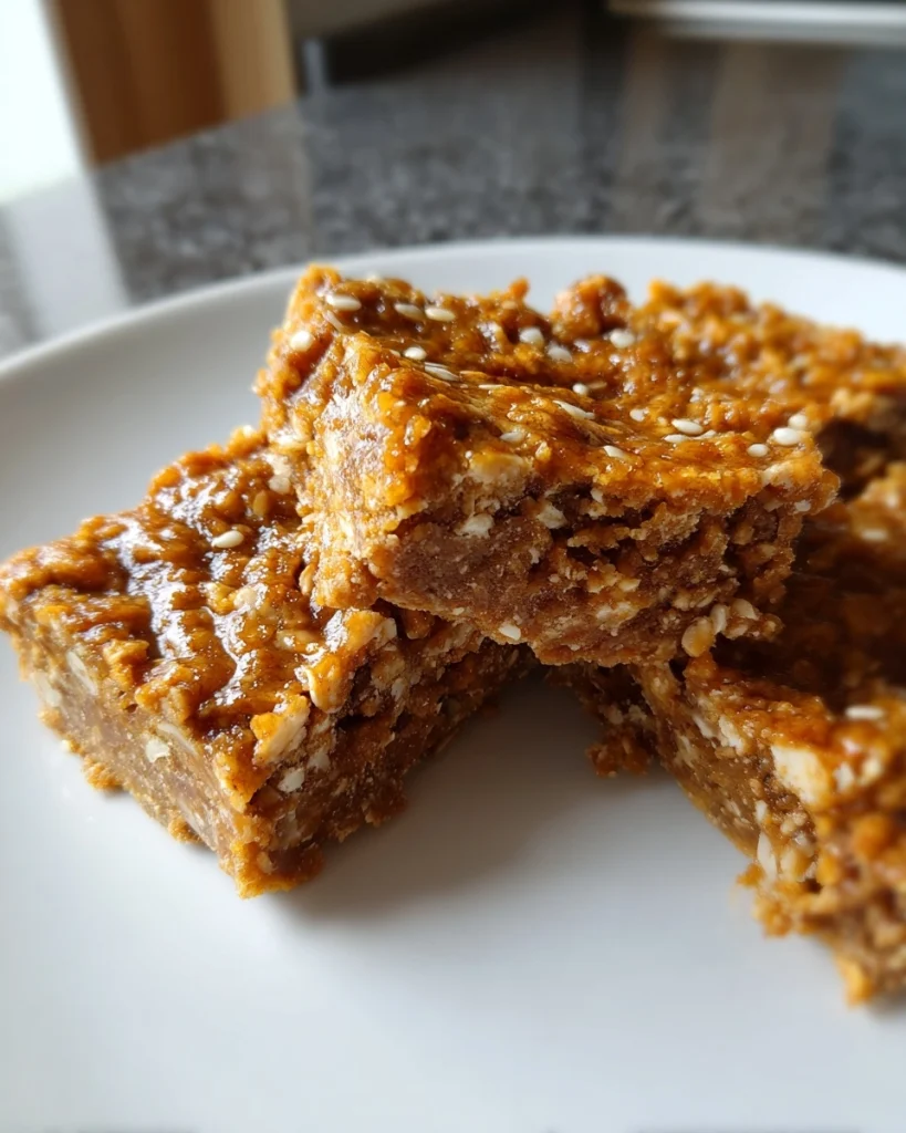tahini sesame cookie butter bars