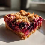 vegan berry crumble bars