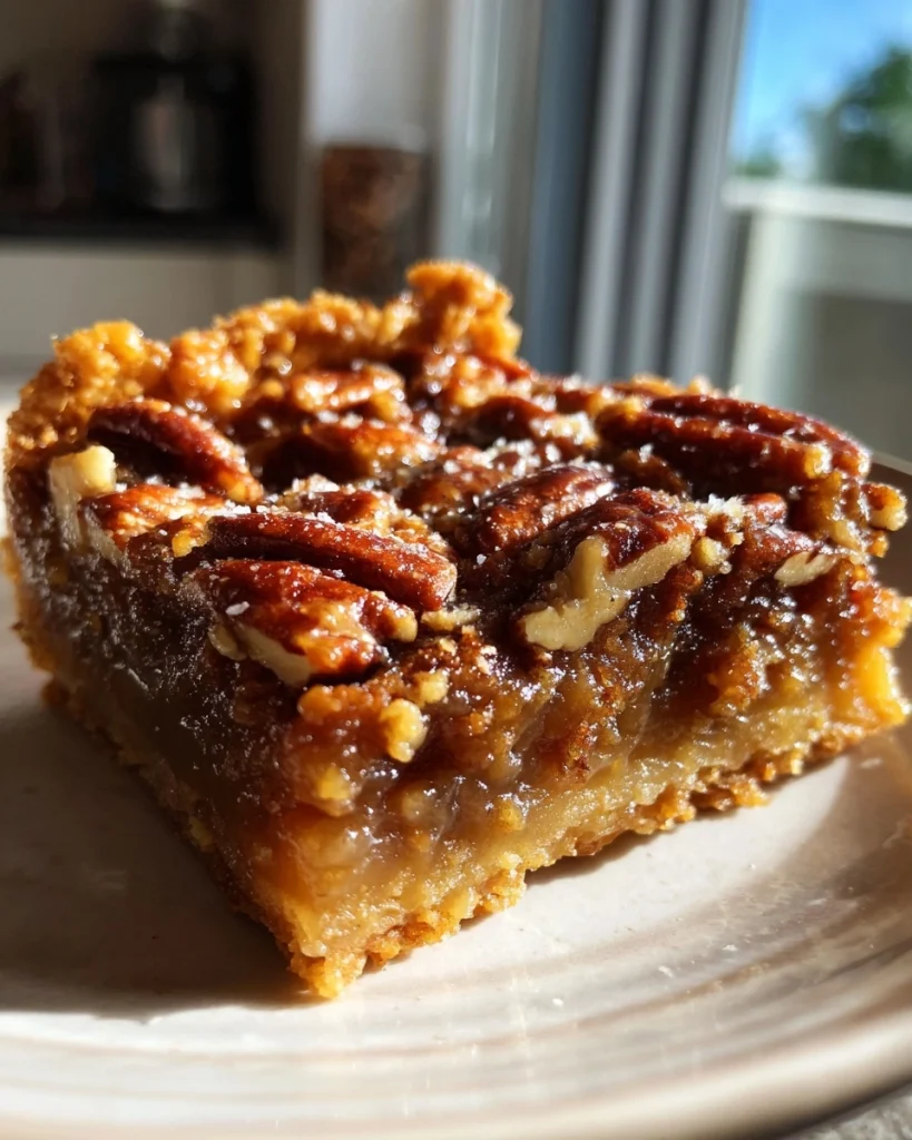 vegan pecan pie bars