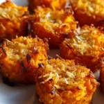 Air Fryer Sweet Potato Parmesan Bites