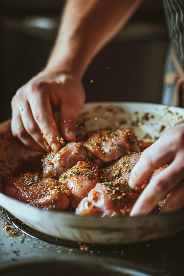 How to Make Chicken Thighs Recipes Boneless Skinless Coat the Chicken Thighs