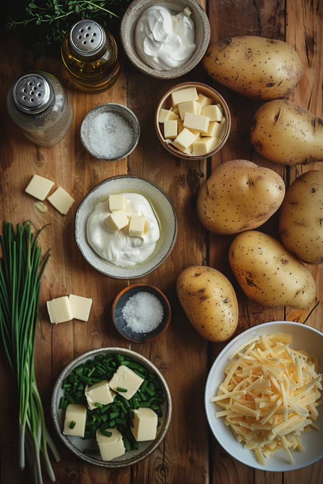 Ingredients for Easy Baked Potato