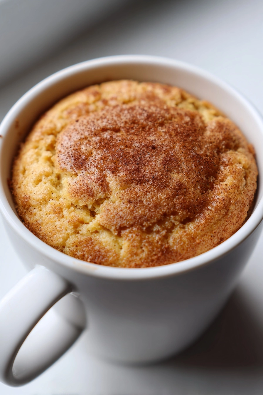 Keto Cinnamon Crunch Mug Cookie