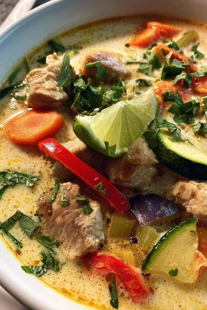 Salt And Lavender Thai Chicken Soup