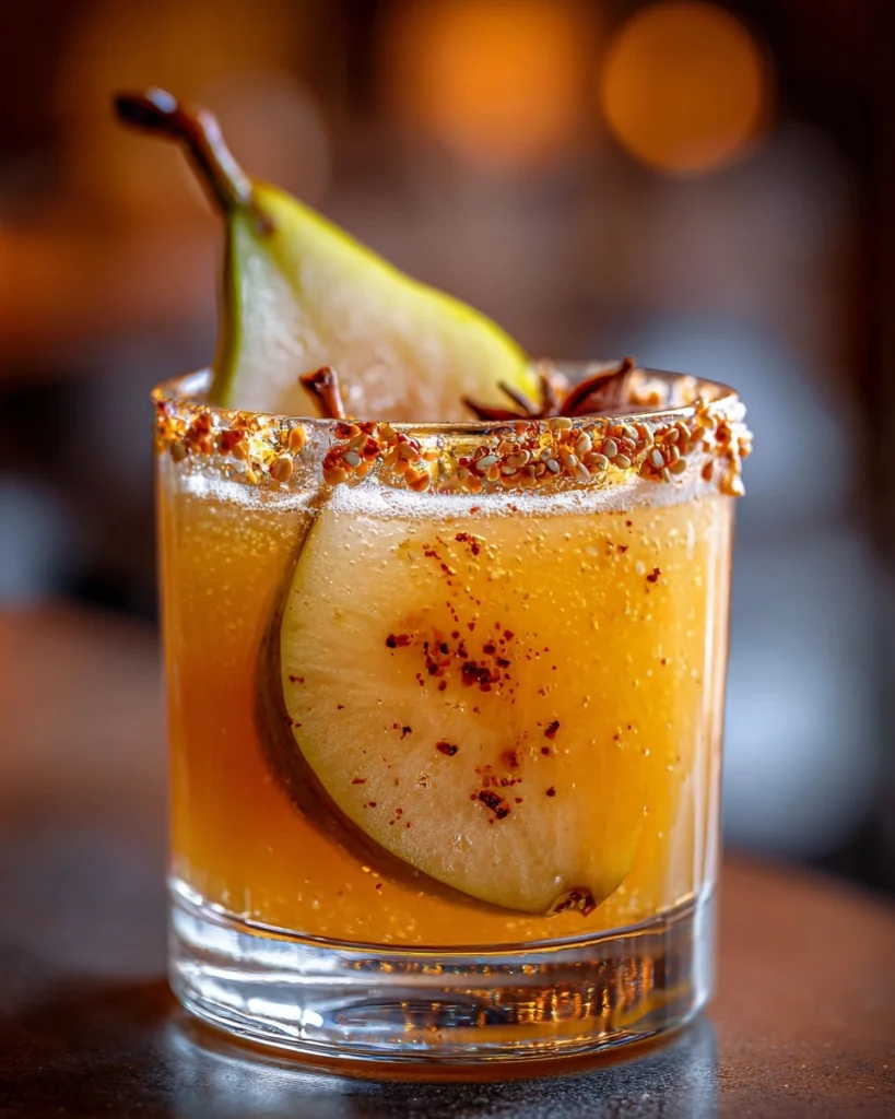 Winter Pear Cocktail