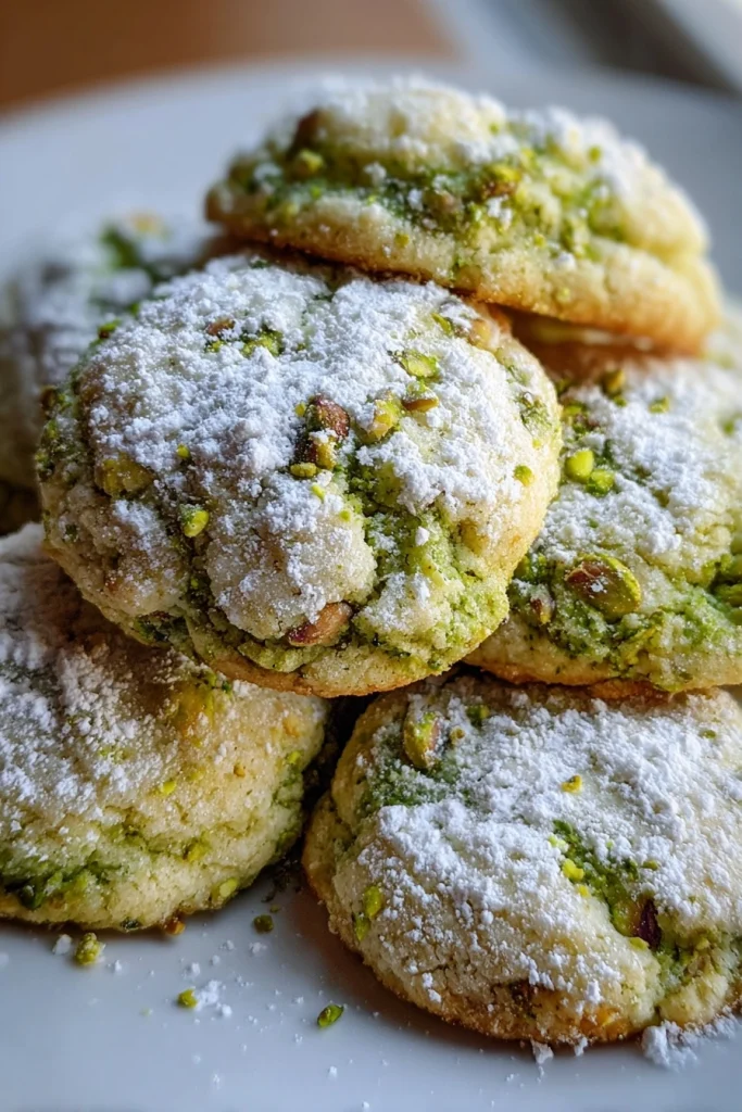 Pistachio Wedding Cookies