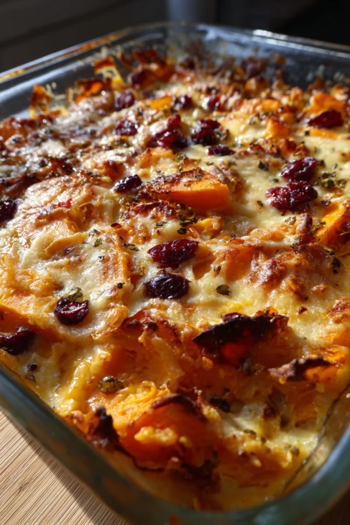 Sweet Potato & Cranberry Gratin