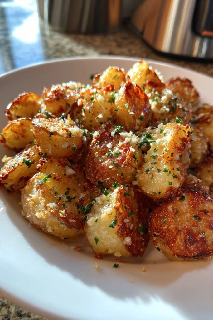 parmesan garlic potato bites