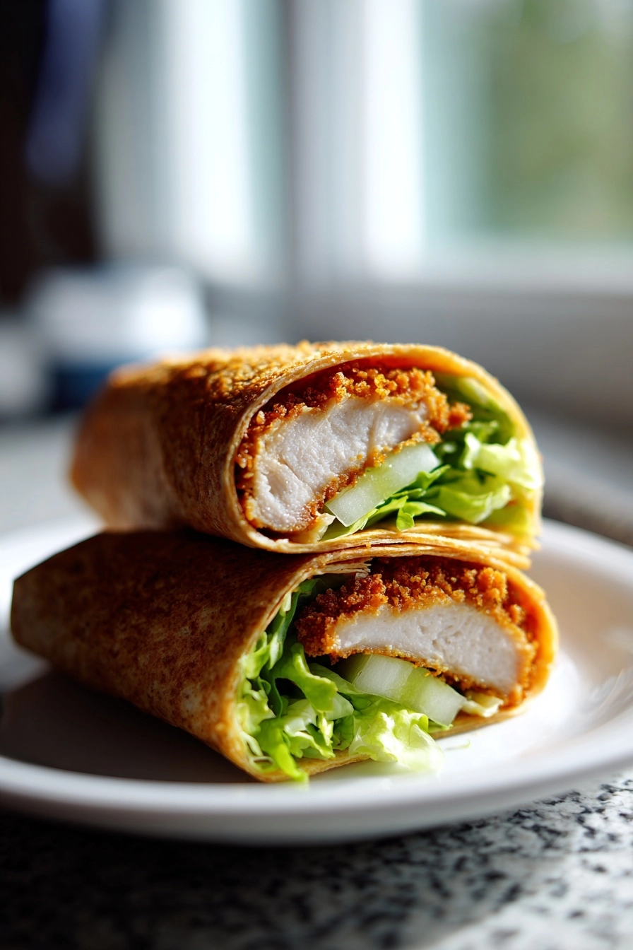crispy chicken wraps