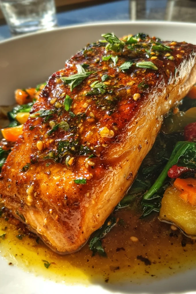 one pan lemon herb salmon